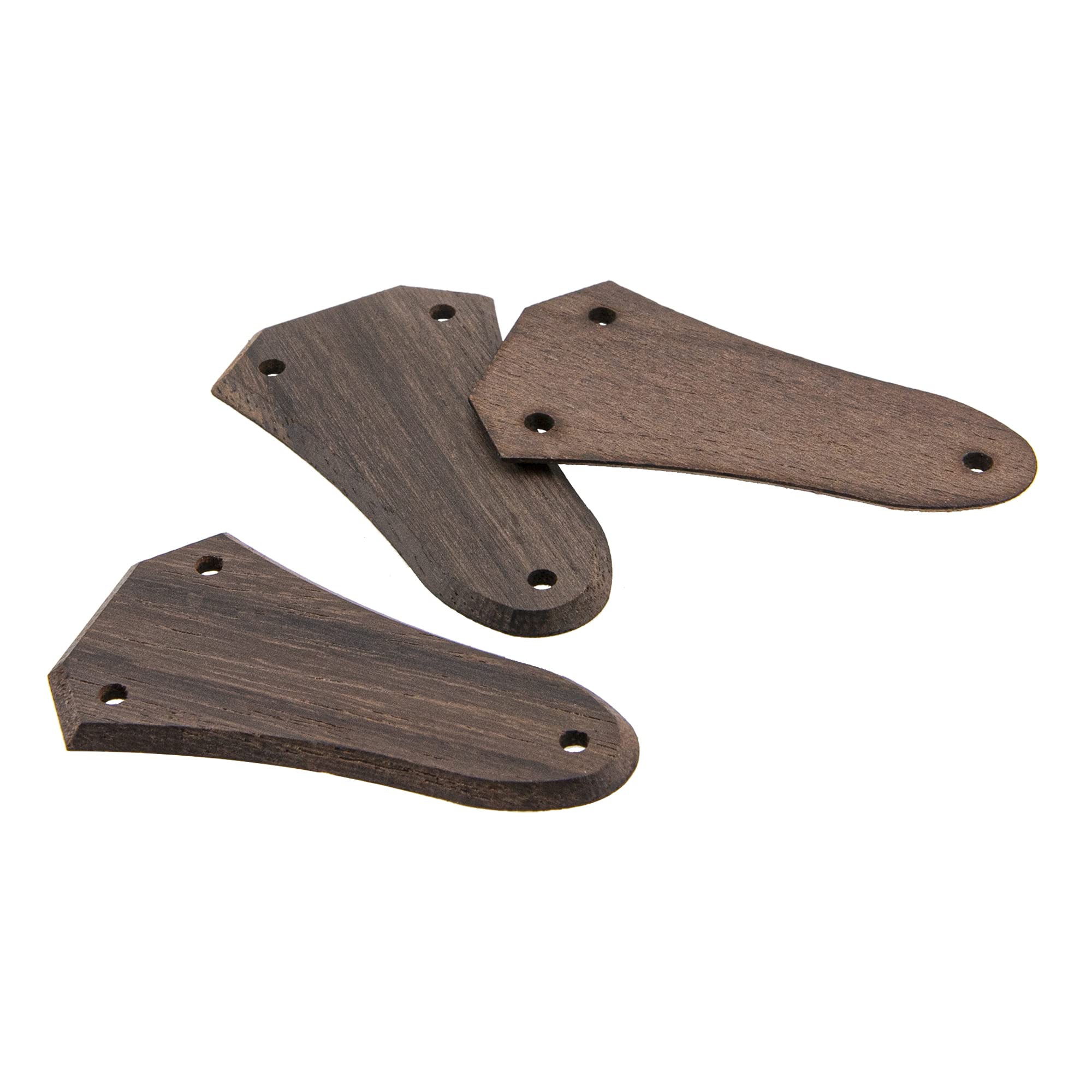 3Pcs Yootones Guitar Truss Rod Cover 3 Holes Rosewood Truss Rod Cover Compatible with Guitar Parts Accessory